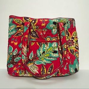 Vera Bradley Large Zippered Tote in Rumba